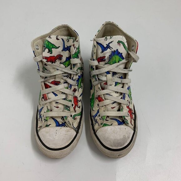 Converse Chuck Taylor Kids All Star Hi T-Rex Stegosaurus Dino Sneaker Size 3 - Picture 11 of 15